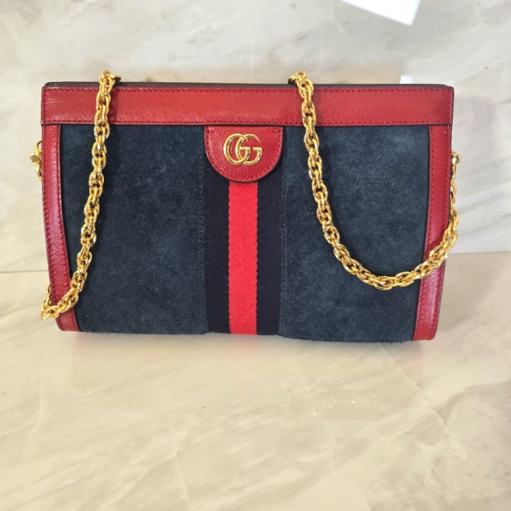 Gucci Ophidia Suede Shoulder Bag